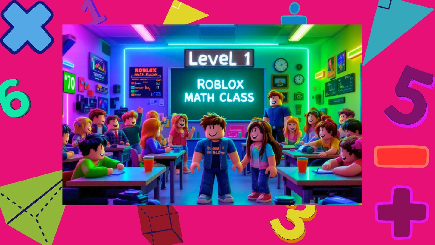 🎮 LEVEL UP YOUR MATH SKILLS - ROBLOX MATH LEVEL 1