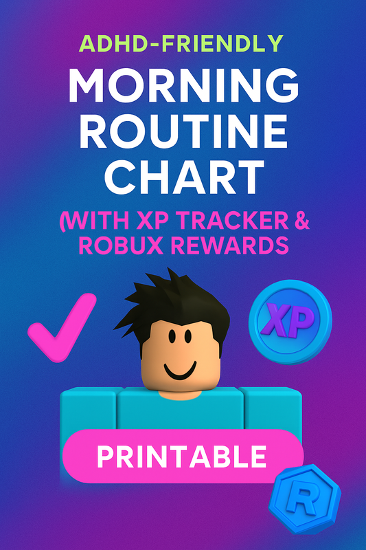 Morning routine adhd friendly chore chart 